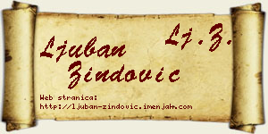 Ljuban Zindović vizit kartica